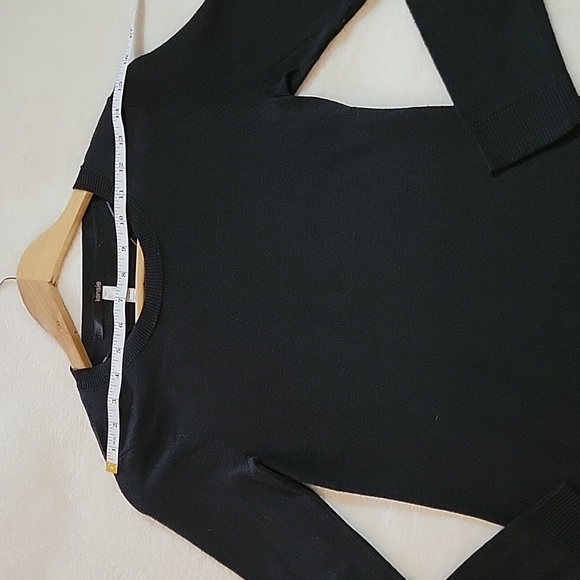 KENSIE BLACK SWEATER DRESS XS - Picture 5 of 12